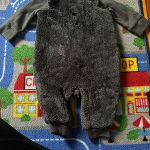 GAP Charcoal Fleece Kids Footie